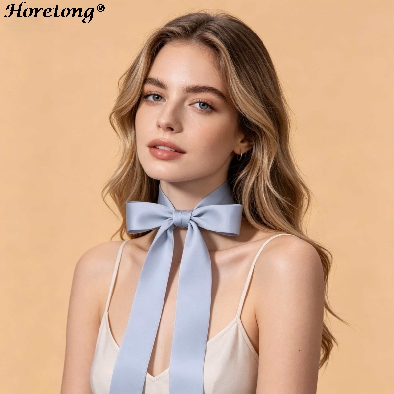 Women Fashion Necktie - ผ้าพันคอซาติน Horetong 2026 รุ่นใหม่ ยาวพิเศษ 190