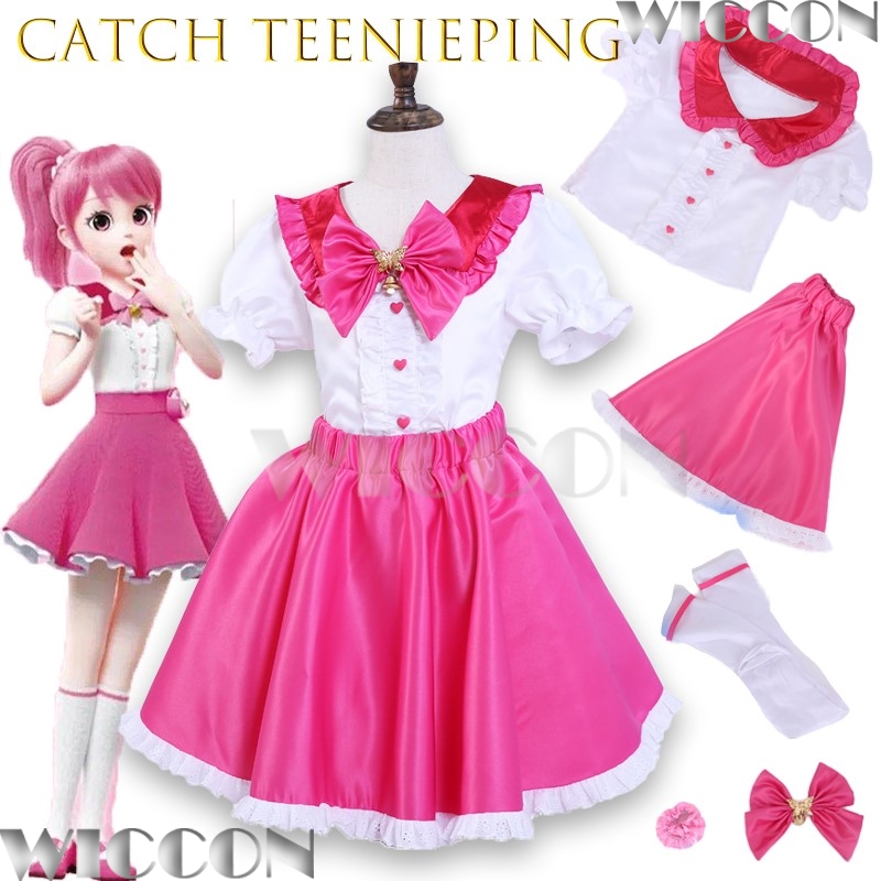 Women'S Fashion Korea - ชุดคอสเพลย์อนิเมะเกาหลีใหม่ Catch Teenieping ชุดเดรสเด็กผู้หญิง ชุดเจ้าหญิงเวทมนตร์ โรมิ