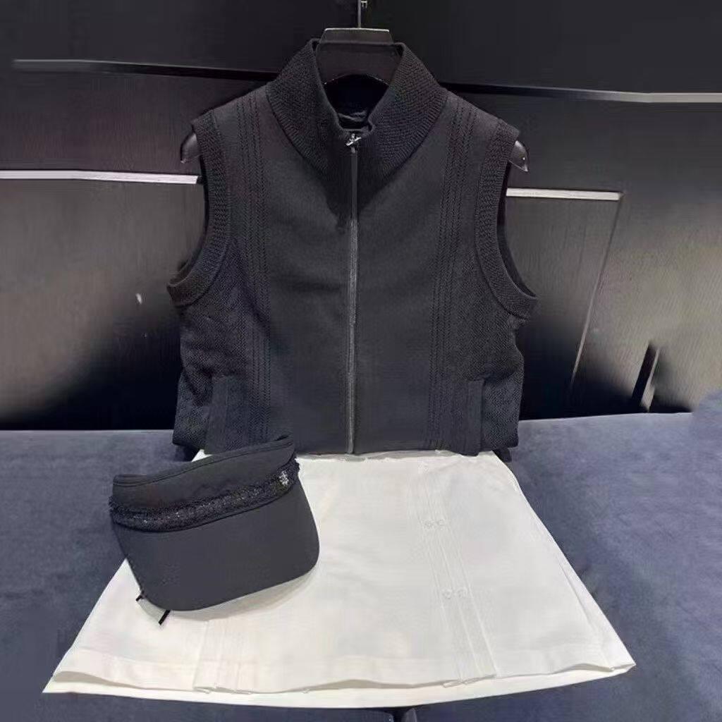 Women'S Fashion Vest Tops - ลดล้างสต็อก - เสื้อกั๊กไหมพรมกอล์ฟผู้หญิง แฟชั่นฤดูใบไม้ร่วงและฤดูหนาว ทรงเข้ารูป ใส่ได้หลากหลายโอกาส