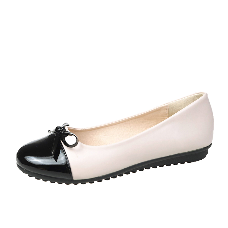 Women'S Fashion Shoes - 2026 ใหม่แฟชั่นรองเท้าบัลเลริน่าผู้หญิงรองเท้าส้นเตี้ยแบบสบายไม่ลื่นรองเท้าหนังรองเท้าส้นเตี้ยโบว์โบว์ สง่างามรองเท้าผู้หญิง 35-43