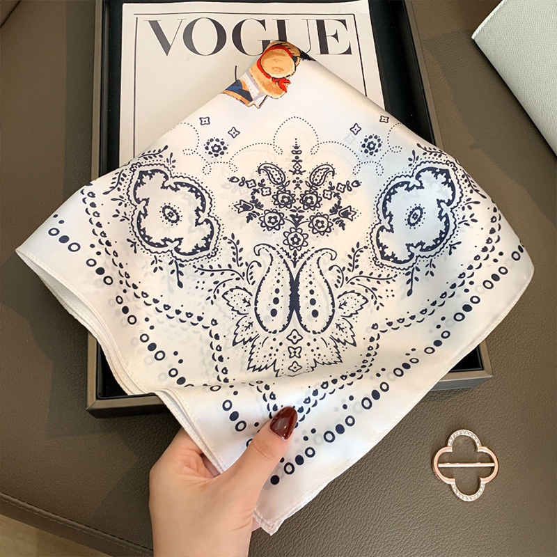 ผ้าพันคอไหมมัลเบอร์รี่ 100% สำ - Women Fashion Necktie บทวิจารณ์และราคา