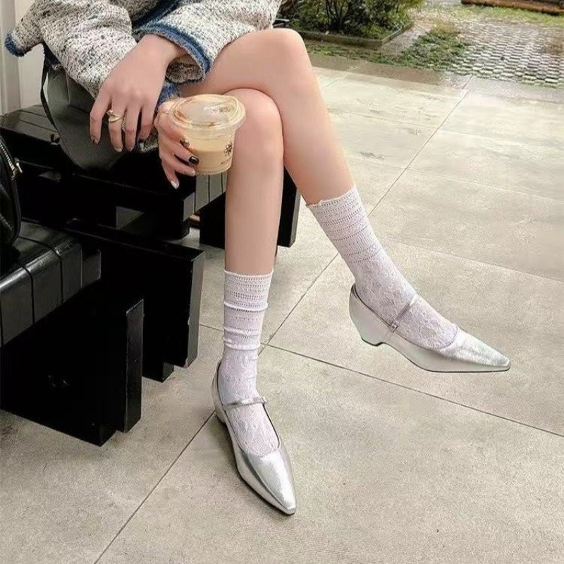 รองเท้าส้นเตารีดแบบแมรี่เจน ดี - Women'S Fashion Shoes บทวิจารณ์และราคา