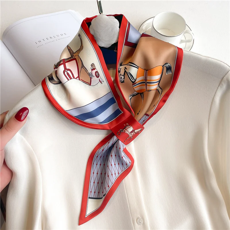 แบรนด์หรู Skinny Neckerchief ผ - Women Fashion Necktie บทวิจารณ์และราคา