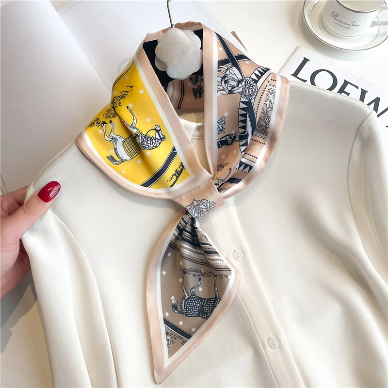 แบรนด์หรู Skinny Neckerchief ผ - Women Fashion Necktie บทวิจารณ์และราคา
