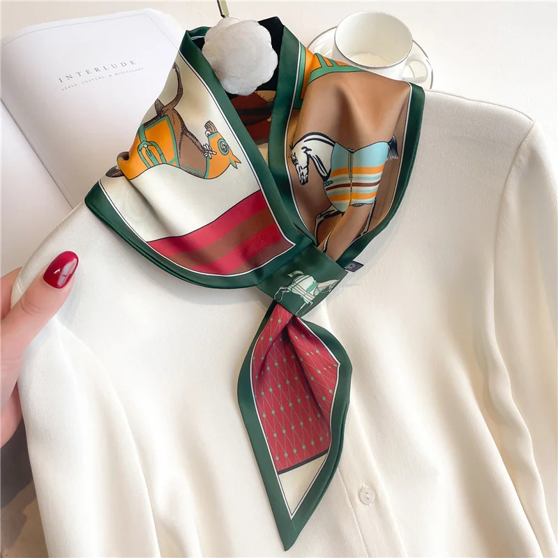 แบรนด์หรู Skinny Neckerchief ผ - Women Fashion Necktie บทวิจารณ์และราคา