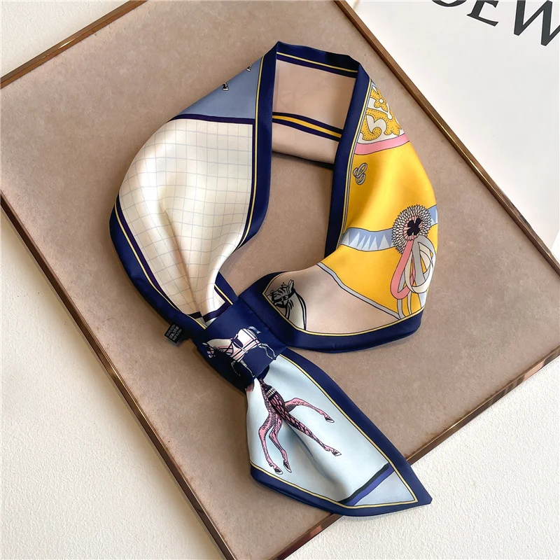 แบรนด์หรู Skinny Neckerchief ผ - Women Fashion Necktie บทวิจารณ์และราคา