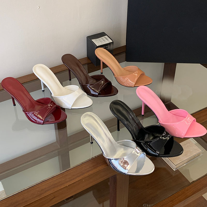 รองเท้าส้นสูงแบบเปิดนิ้วเท้าสี - Women'S Fashion Korea บทวิจารณ์และราคา