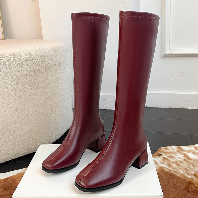 รองเท้าบูทผู้หญิงทรงยาว ลดราคา - Women'S Fashion Knee High Boots บทวิจารณ์และราคา
