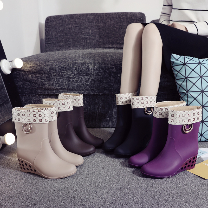 รองเท้าบูทกันฝนแบบสวม สไตล์เกา - Women'S Fashion Korea บทวิจารณ์และราคา