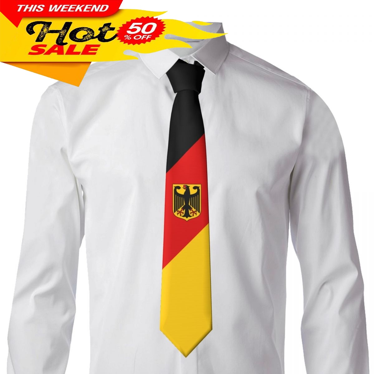 เนคไทลายธงชาติเยอรมนี เนคไทลำล - Women Fashion Necktie บทวิจารณ์และราคา
