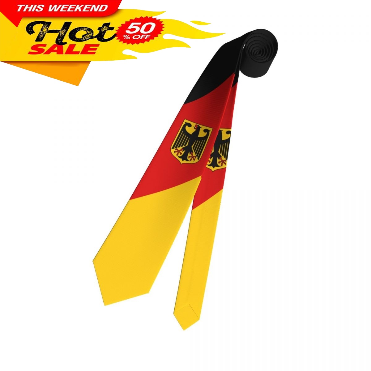เนคไทลายธงชาติเยอรมนี เนคไทลำล - Women Fashion Necktie บทวิจารณ์และราคา