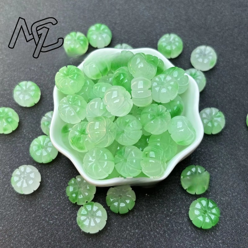 10pcs สีเขียวหยกฟักทองลูกปัด D - Women'S Fashion Jewellery บทวิจารณ์และราคา