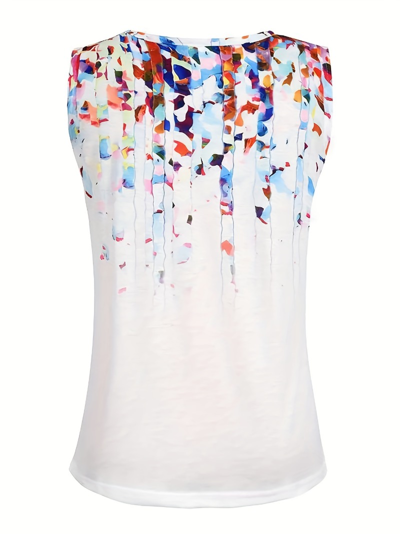 เสื้อแขนกุดคอวีพิมพ์ลายดอกไม้, - Women'S Fashion Vest Tops บทวิจารณ์และราคา