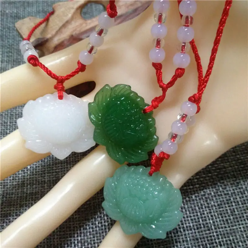 สร้อยคอจี้ลูกปัดหยกเขียวธรรมชา - Women'S Fashion Jewellery บทวิจารณ์และราคา
