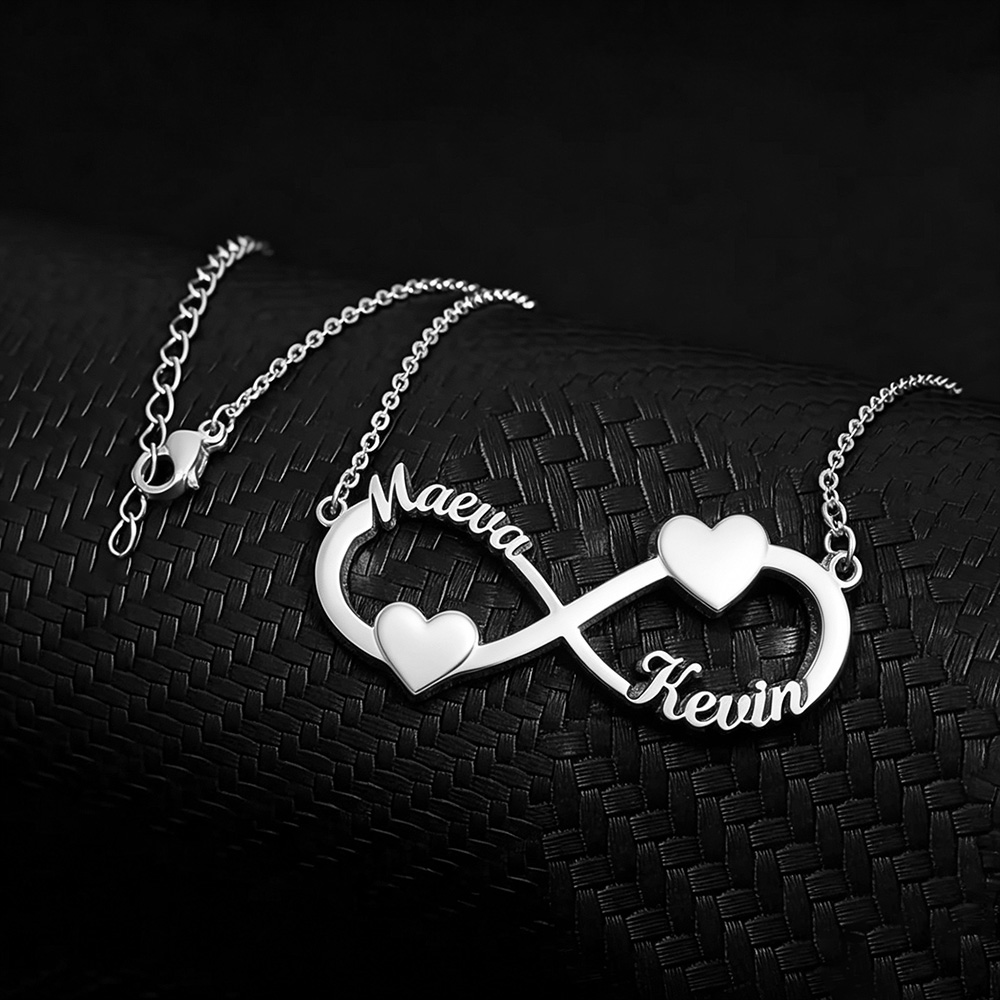 สร้อยคอชื่อสั่งทำ จี้รูปหัวใจอ - Women Fashion Names บทวิจารณ์และราคา