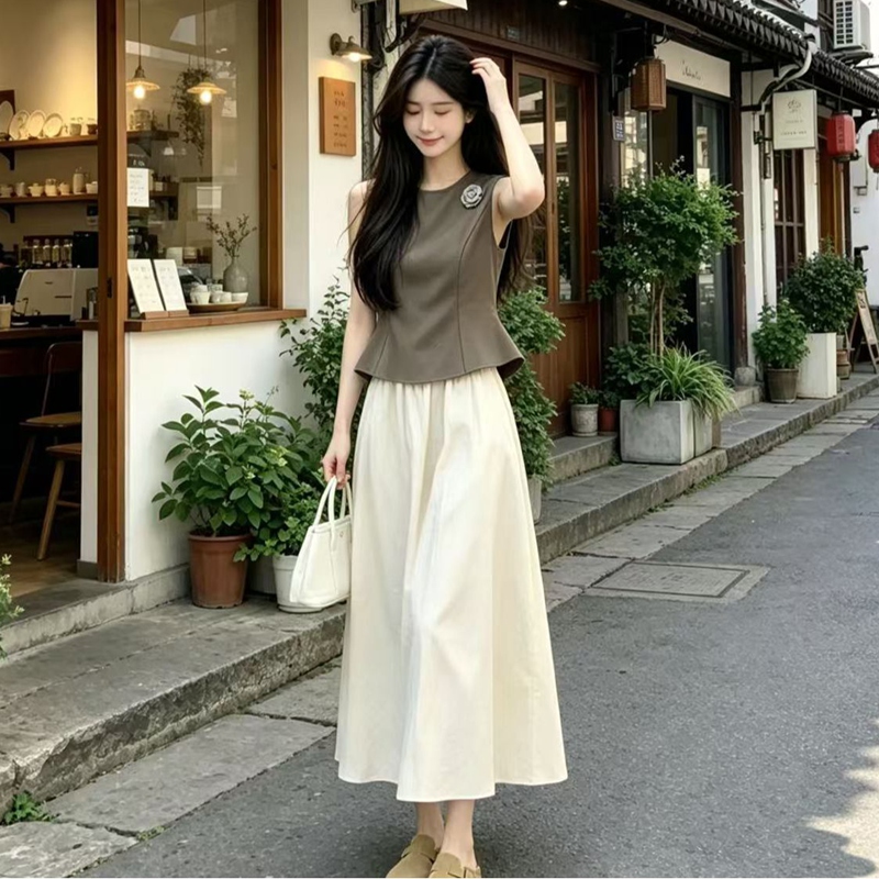 ชุดเสื้อกั๊กกระโปรงทรงเข้ารูปป - Women'S Fashion Vest Tops บทวิจารณ์และราคา