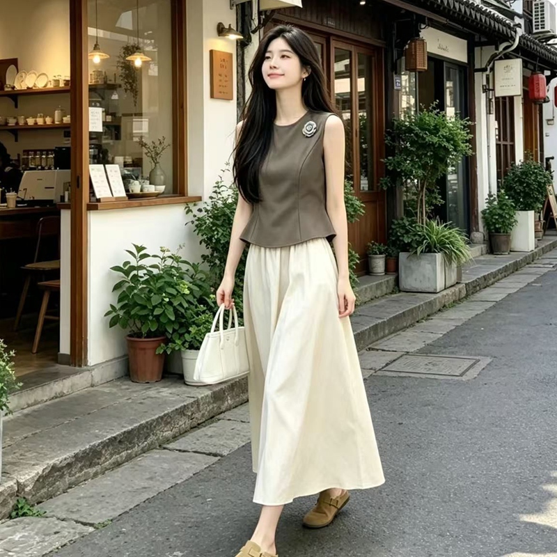 ชุดเสื้อกั๊กกระโปรงทรงเข้ารูปป - Women'S Fashion Vest Tops บทวิจารณ์และราคา