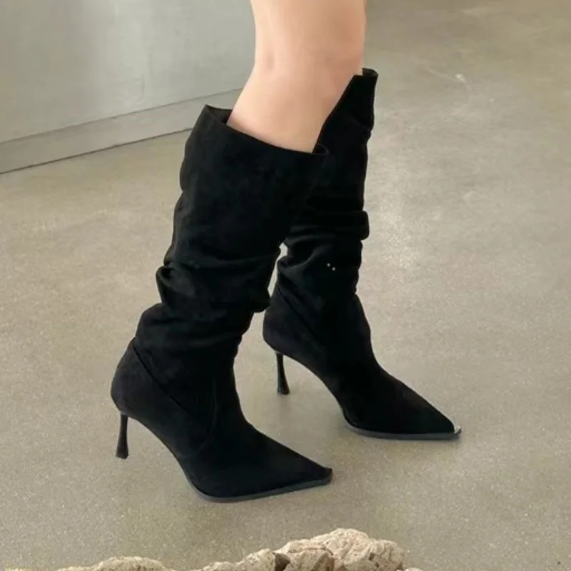 รองเท้าบูทส้นสูงสำหรับผู้หญิง  - Women'S Fashion Knee High Boots บทวิจารณ์และราคา