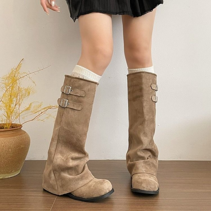 รองเท้าบูททรงสูงระดับเข่าสไตล์ - Women'S Fashion Knee High Boots บทวิจารณ์และราคา
