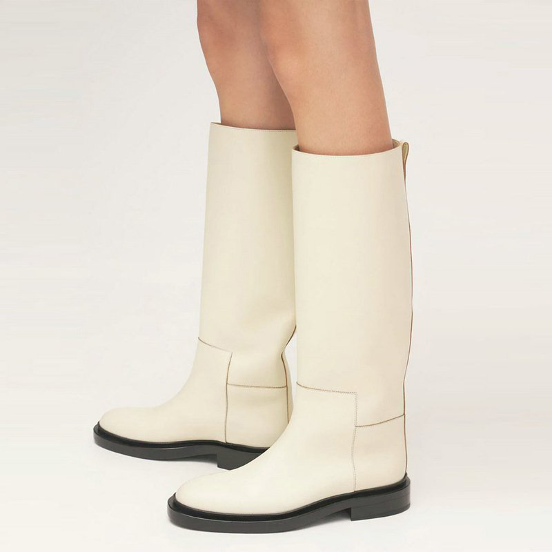 Meotina ผู้หญิงหนังเข่ารองเท้า - Women'S Fashion Knee High Boots บทวิจารณ์และราคา