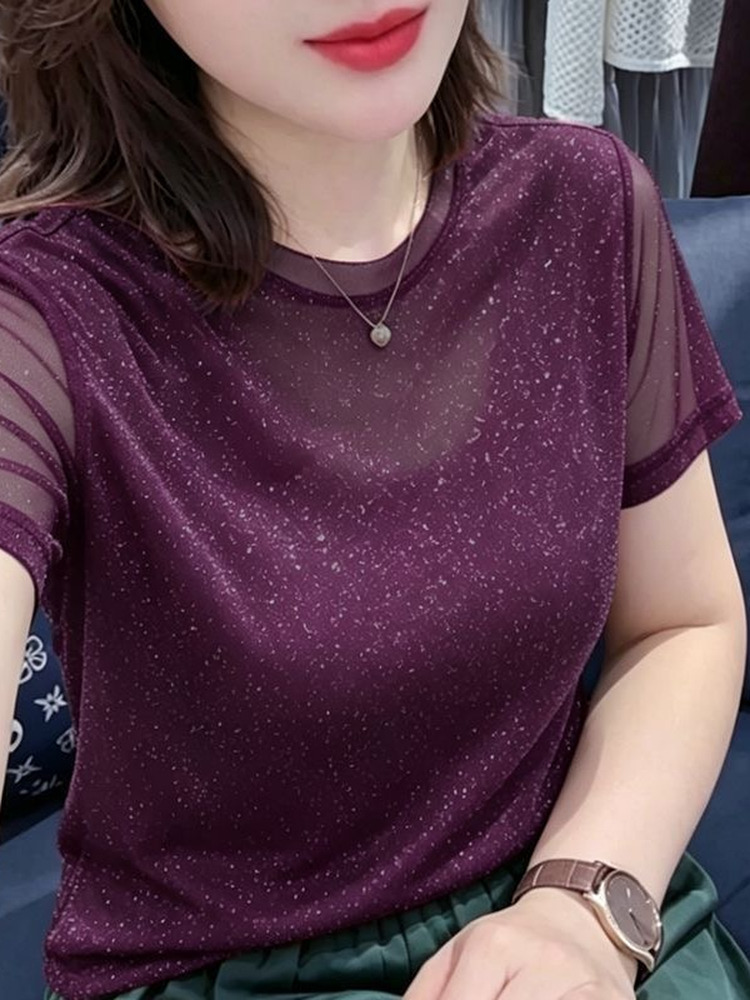 เสื้อยืดคอกลมแขนกุดผ้าลูกไม้ตา - Women Fashion Over The Years บทวิจารณ์และราคา