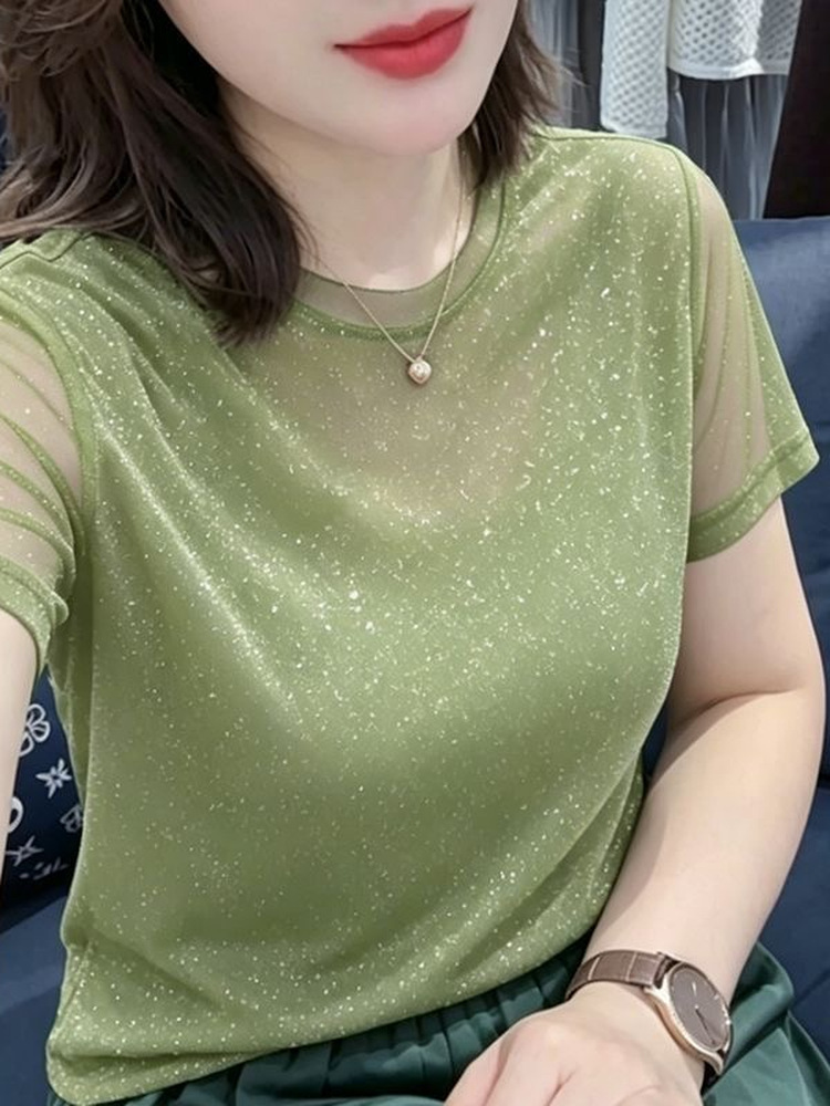 เสื้อยืดคอกลมแขนกุดผ้าลูกไม้ตา - Women Fashion Over The Years บทวิจารณ์และราคา