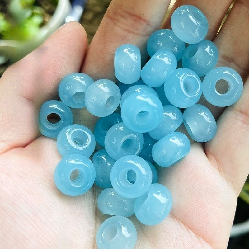 10 ชิ้น ลูกปัดเจไดต์สีน้ำเงินท - Women'S Fashion Jewellery บทวิจารณ์และราคา